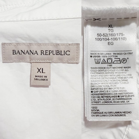 Banana Republic Laurel French-Cuff Shirt Women’s Size XL Classic White - Picture 9 of 10